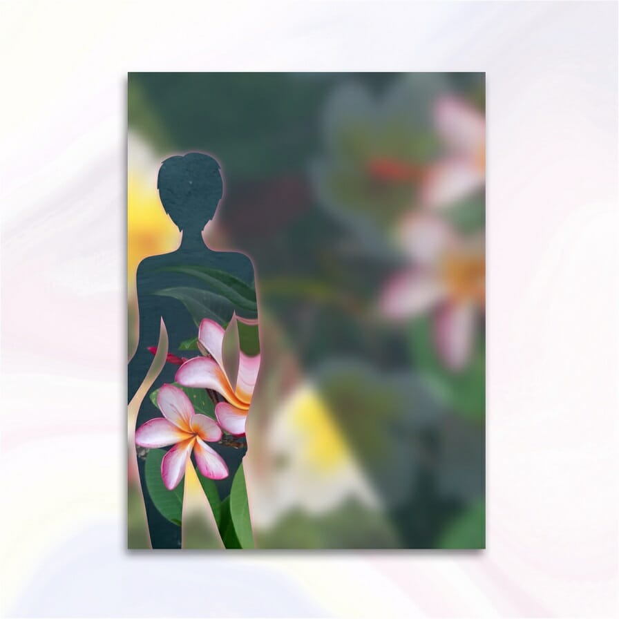 Digital Download, Lady Frangipani, Printable Drawing JPG, PNG
