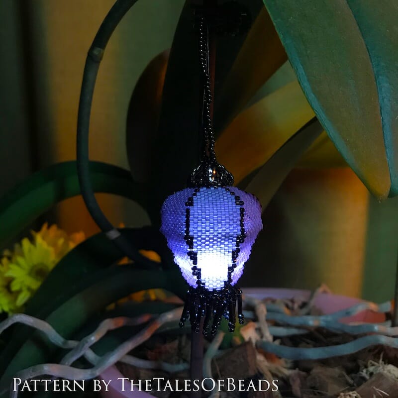 Beaded Lantern Pattern - Hot Air Balloon / Tutorial Seed Bead Chinese Lanterns 2 peyote stitch lantern pattern