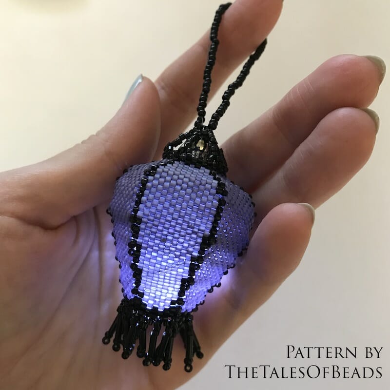 Beaded Lantern Pattern - Hot Air Balloon / Tutorial Seed Bead Chinese Lanterns 3 beading patterns for beaded lantern