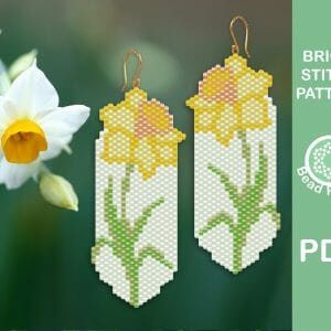 narcissus brick stitch