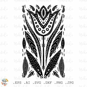 Scandi Flower Svg Cricut Boho