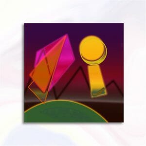 Geometric digital art