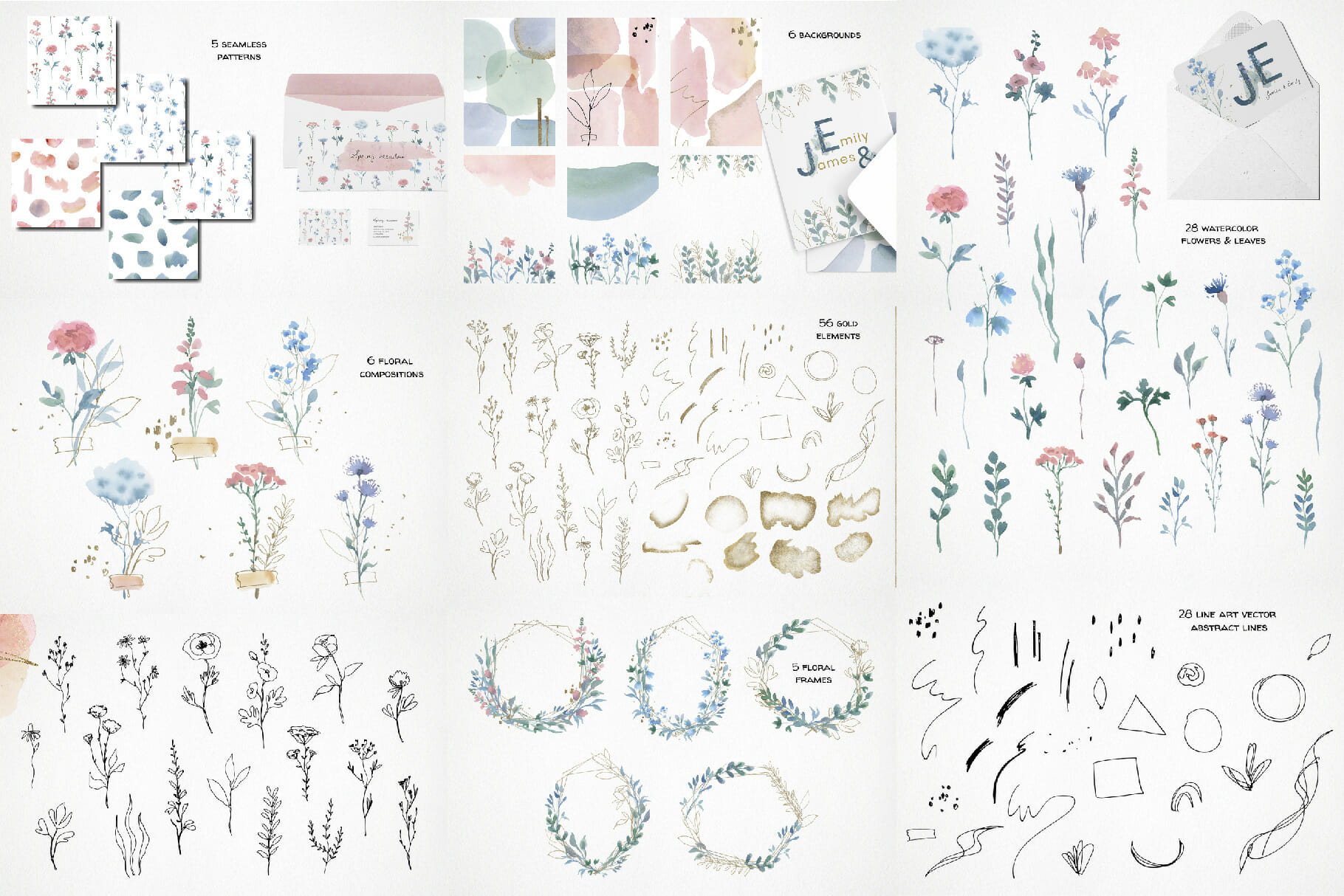 Bestsellers Bundle by Lyubov Zaytseva! 12 clipart in 1 5 Bestsellers Bundle by Lyubov Zaytseva! 12 clipart in 1 - Image 5