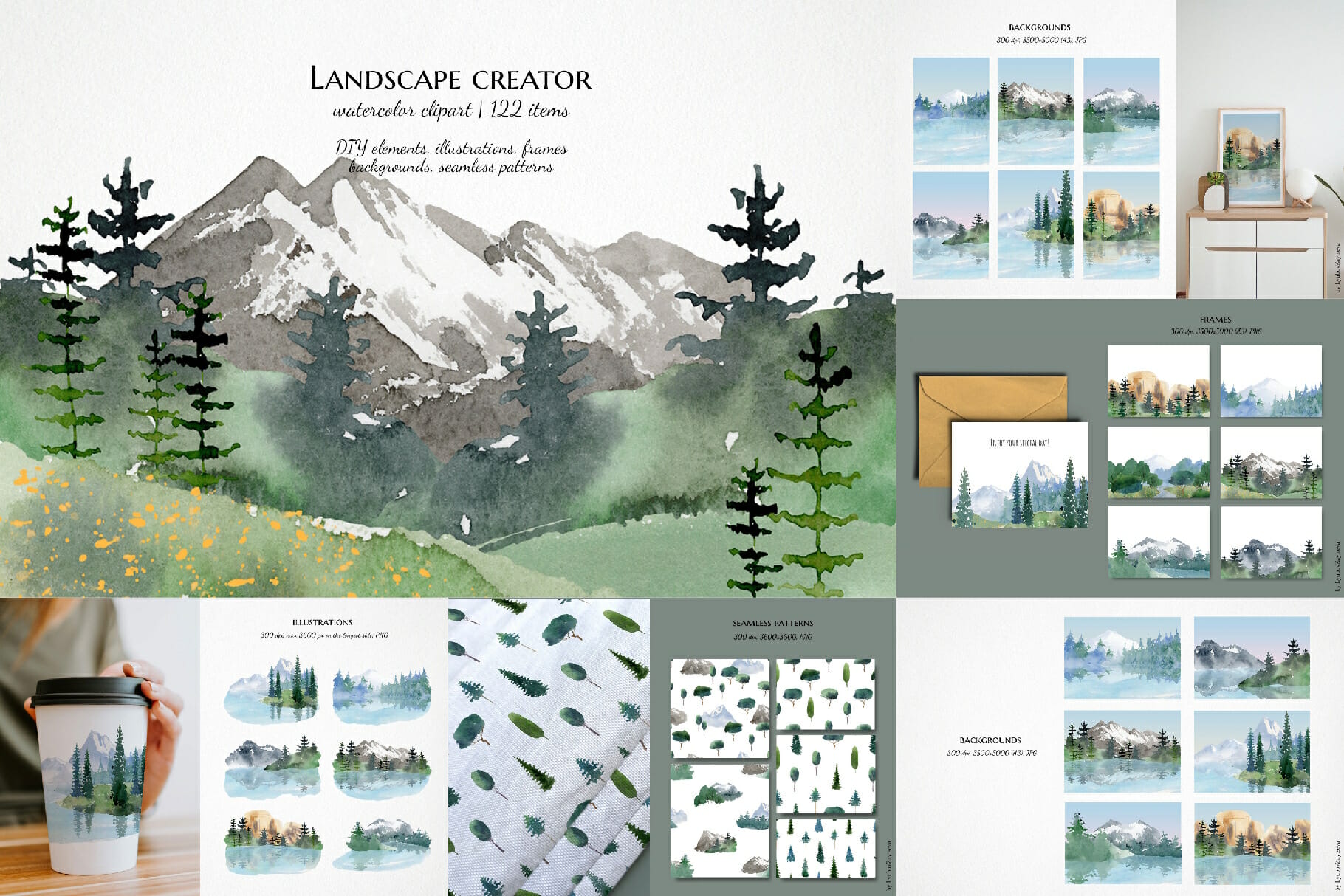 Bestsellers Bundle by Lyubov Zaytseva! 12 clipart in 1 2 Bestsellers Bundle by Lyubov Zaytseva! 12 clipart in 1 - Image 2