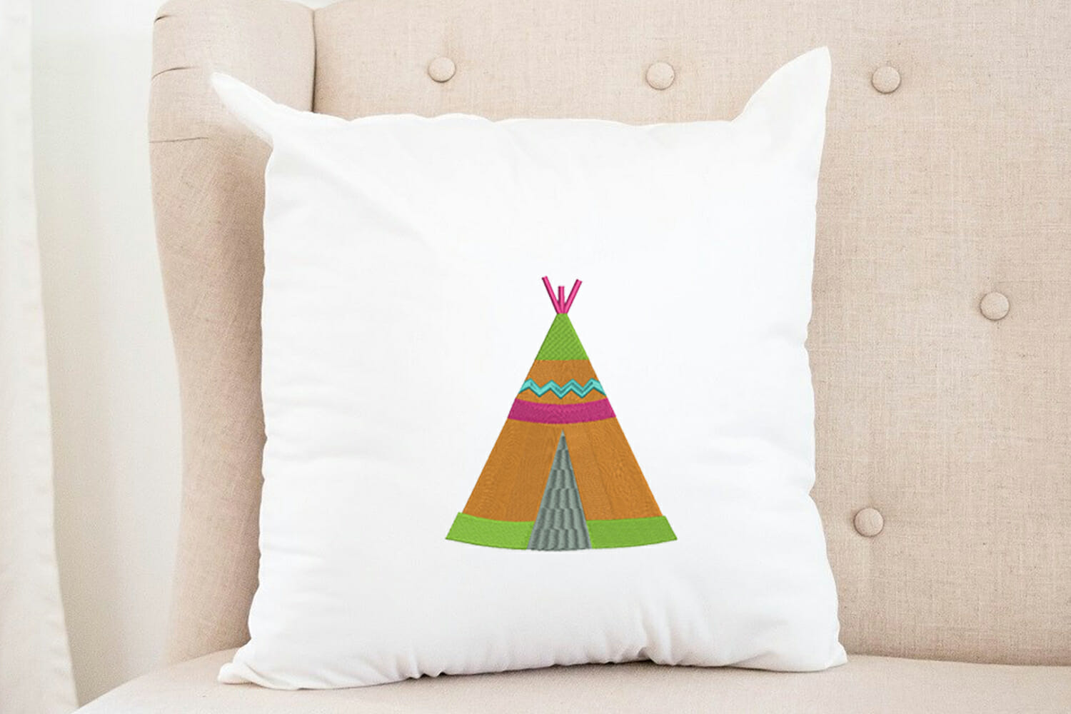 Teepee Tent | Mascot Digitized Embroidery Design