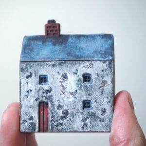 Handmade Marketplace 821 Cottage house with blue roof