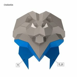 Welding Project Plans Drawings Lynx Head (DXF, PDF)