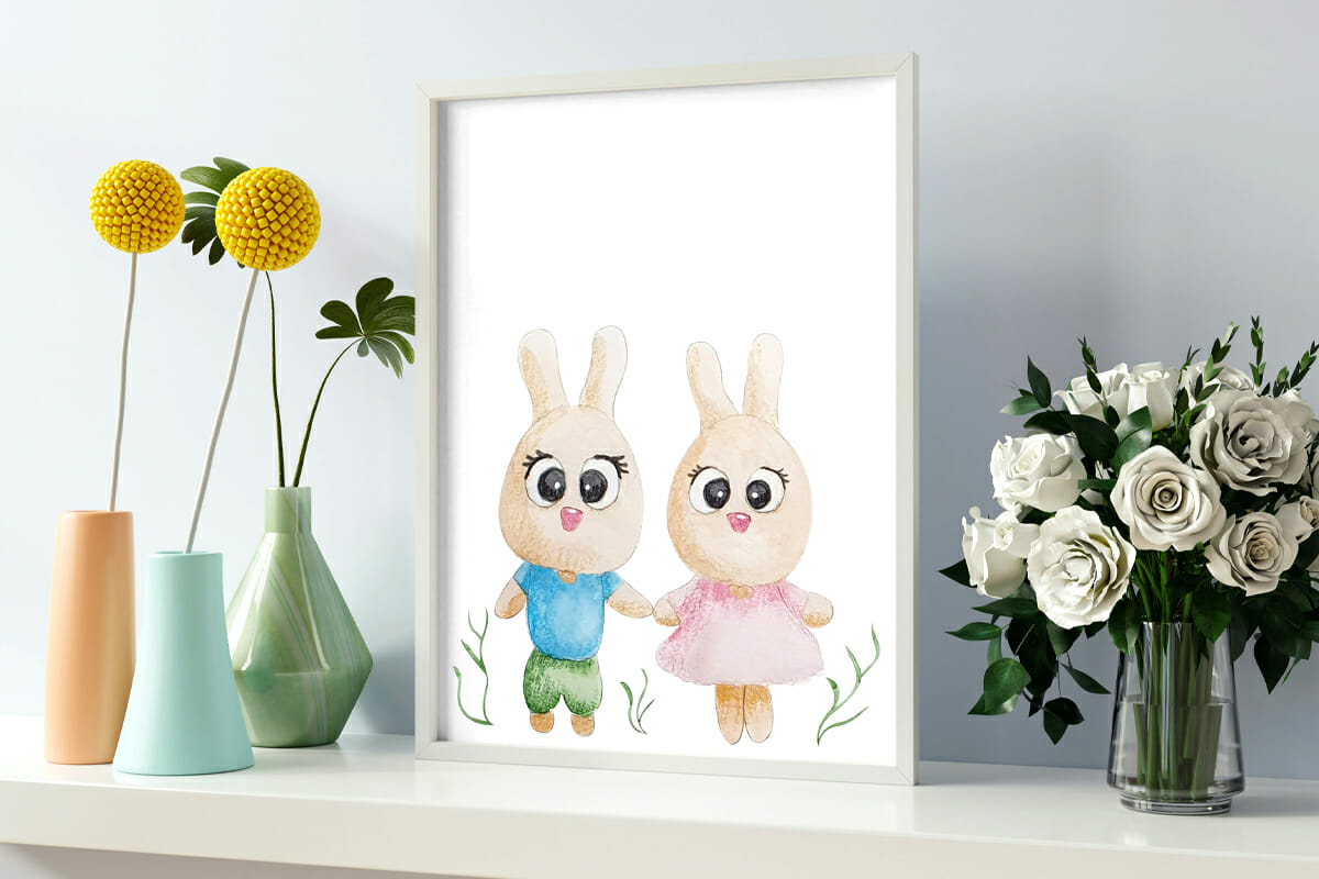 Sublimation World and rabbits PNG, JPEG 2 Sublimation World and rabbits PNG, JPEG - Image 2