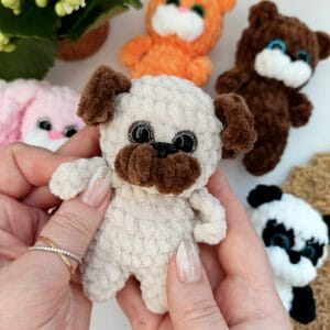 Amigurumi Crochet Pattern5 in1: Bunny, Doggy, Cat, Bear
