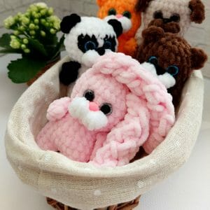 Amigurumi Crochet Pattern5 in1: Bunny, Doggy, Cat, Bear