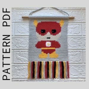 superhero-crochet-wall-hanging