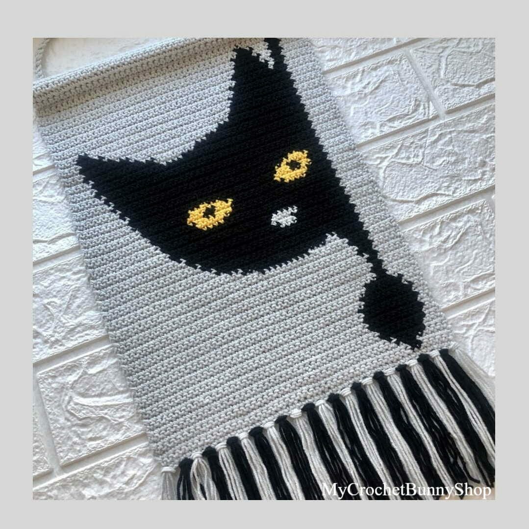 Black Cat Crochet Wall Hanging pattern PDF 3 black-cat-crochet-wall-hanging