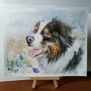 Beautiful Shadow Memorial Pet Portrait Custom Order