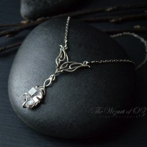 Magic Herkimer diamond necklace 925 silver Perfect wedding gift