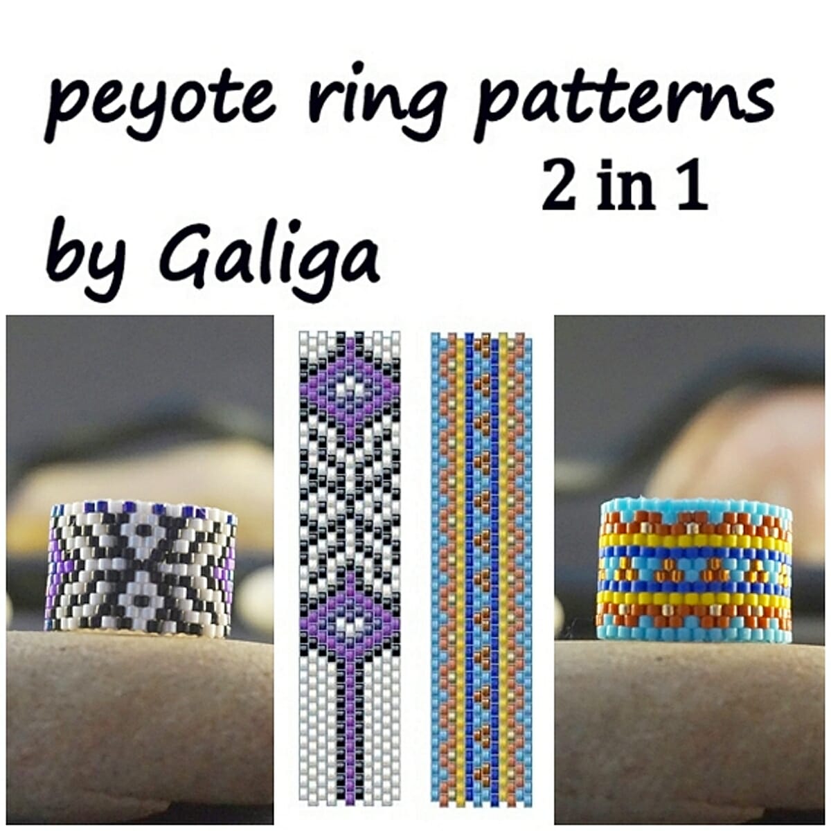 Even peyote ring patterns diy beading beadwork beaded