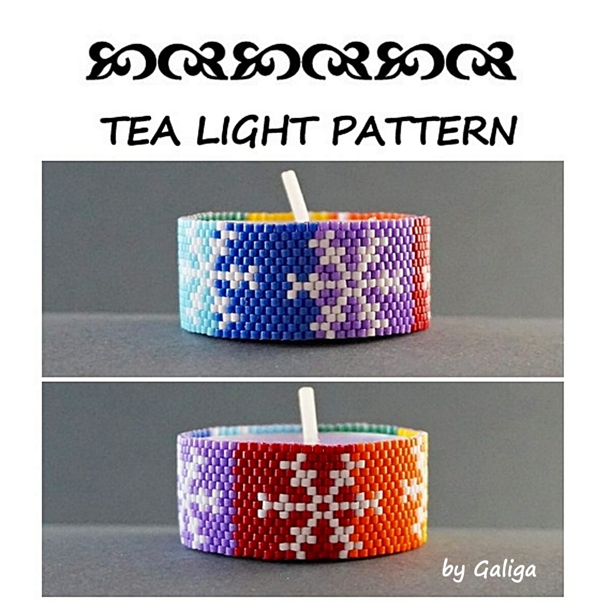 Christmas Snowflakes Tea light holder candle cover