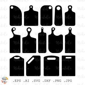 Cutting Board Svg Cricut Template Dxf
