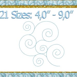 Quilt block embroidery designs Trapunto Embroidery file 194