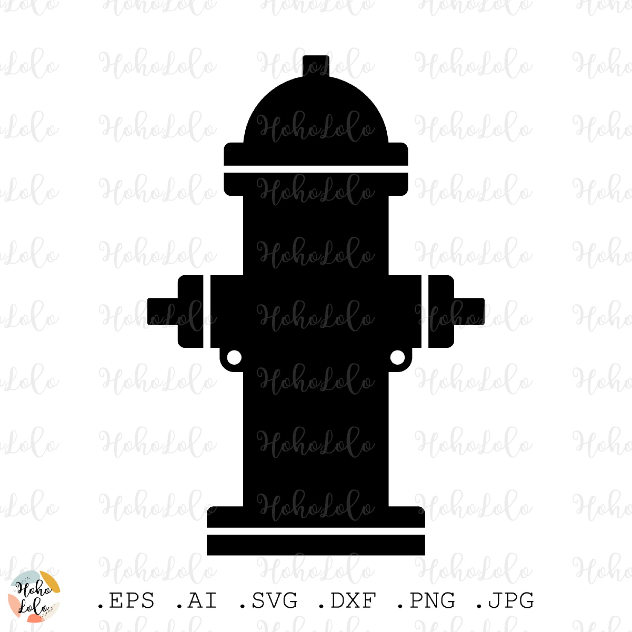 Fire Hydrant Svg Silhouette Template Dxf Clipart Png