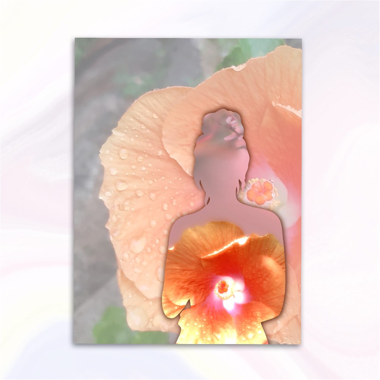 Digital Download, Lady Hibiscus, Printable Drawing JPG, PNG, PDF