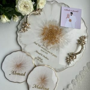 Nikkah pen tray Islamic wedding decor