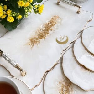 Ramadan table decor tray Islamic wedding gift
