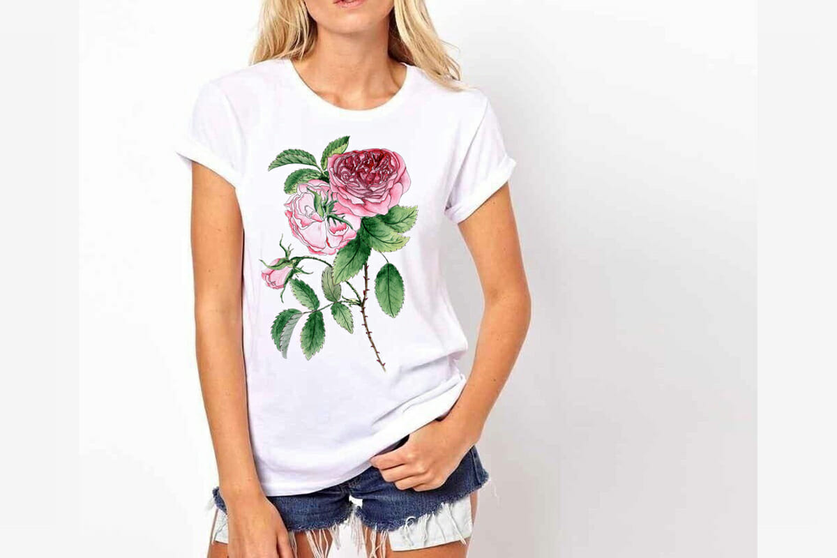 Watercolor sublimation Pink roses PNG, JPEG 7 Watercolor sublimation Pink roses PNG, JPEG - Image 7
