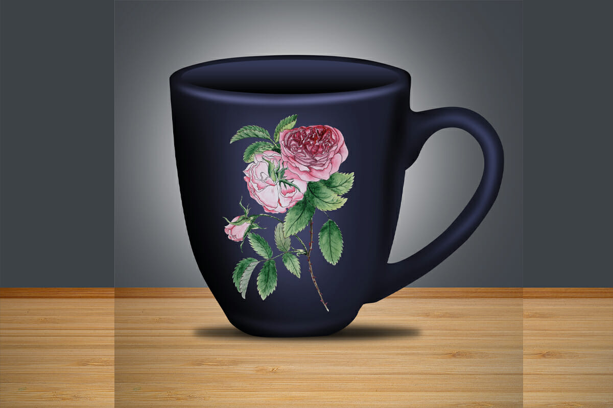 Watercolor sublimation Pink roses PNG, JPEG 3 Watercolor sublimation Pink roses PNG, JPEG - Image 3