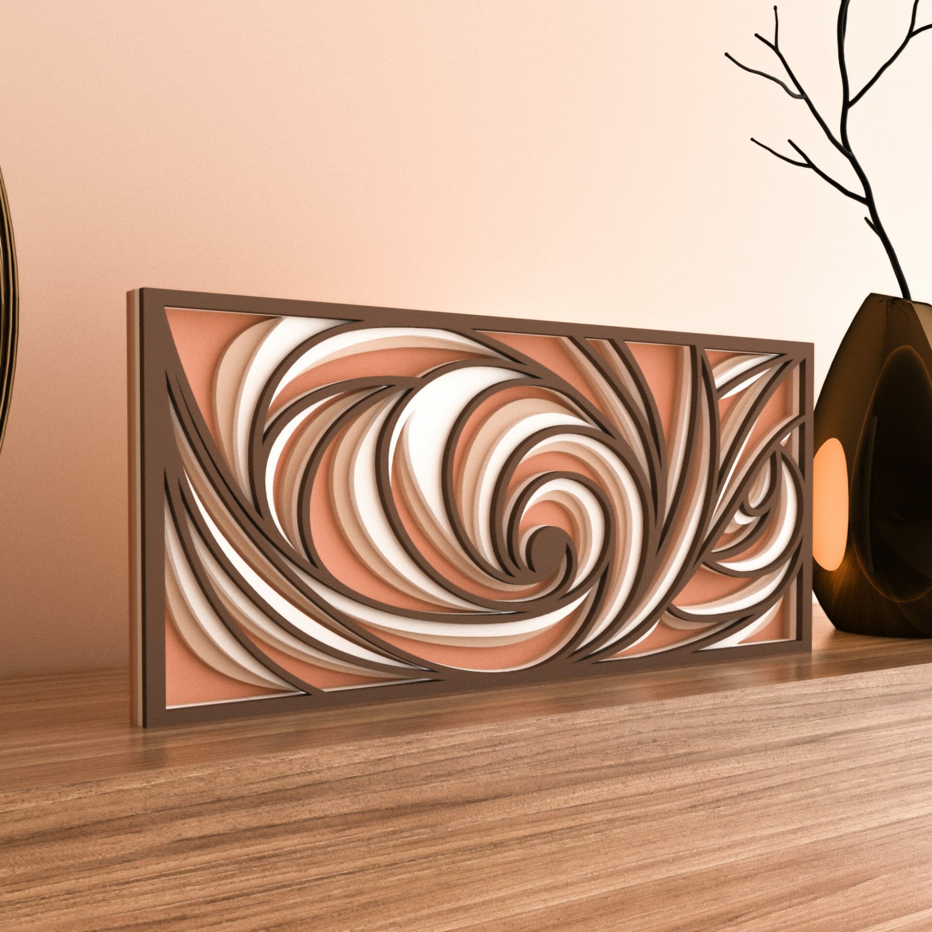 3D layered panel for laser cut, Multilayer laser cut panel 2 3D layered panel for laser cut, Multilayer laser cut panel - Image 2
