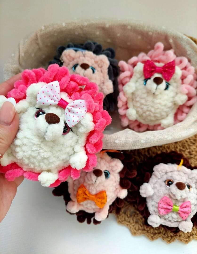 Pottern Keychain Hedgehog amigurumi 3 Pottern Keychain Hedgehog amigurumi - Image 3
