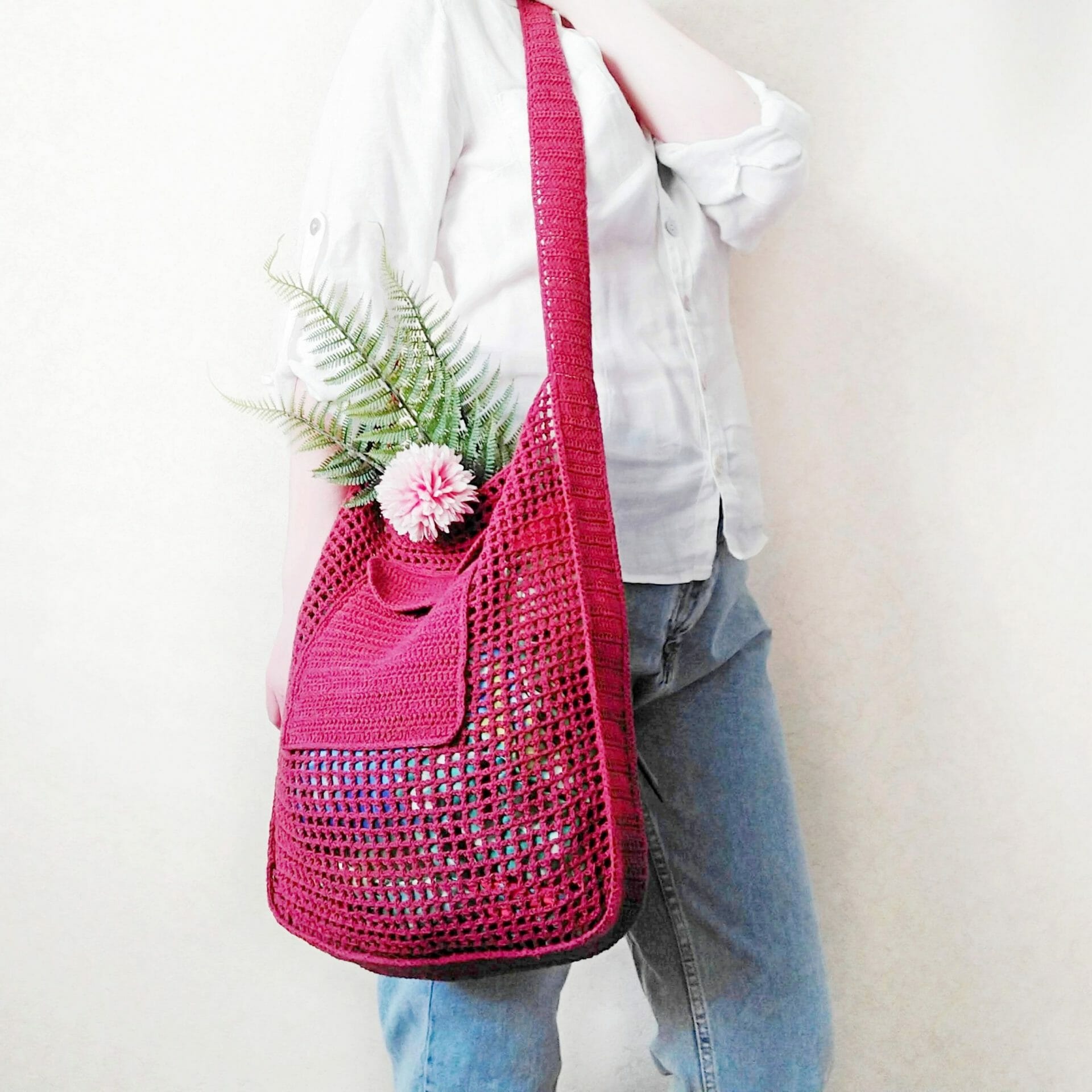 Crochet shoulder bag pattern Crochet tote bag easy