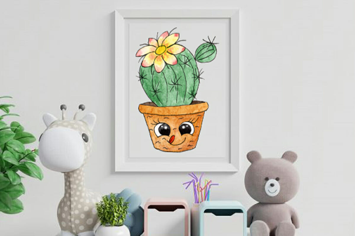 Cactus family Watercolor clipart, PNG 5 Cactus family Watercolor clipart, PNG - Image 5