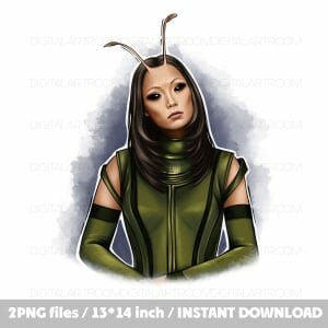 Mantis Marvel Superwoman Png Art Print