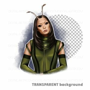Mantis Marvel Superwoman Png Art Print