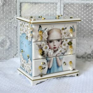 BUTTERFLY minicomod Jewelry Box for Small Things for tarot cards