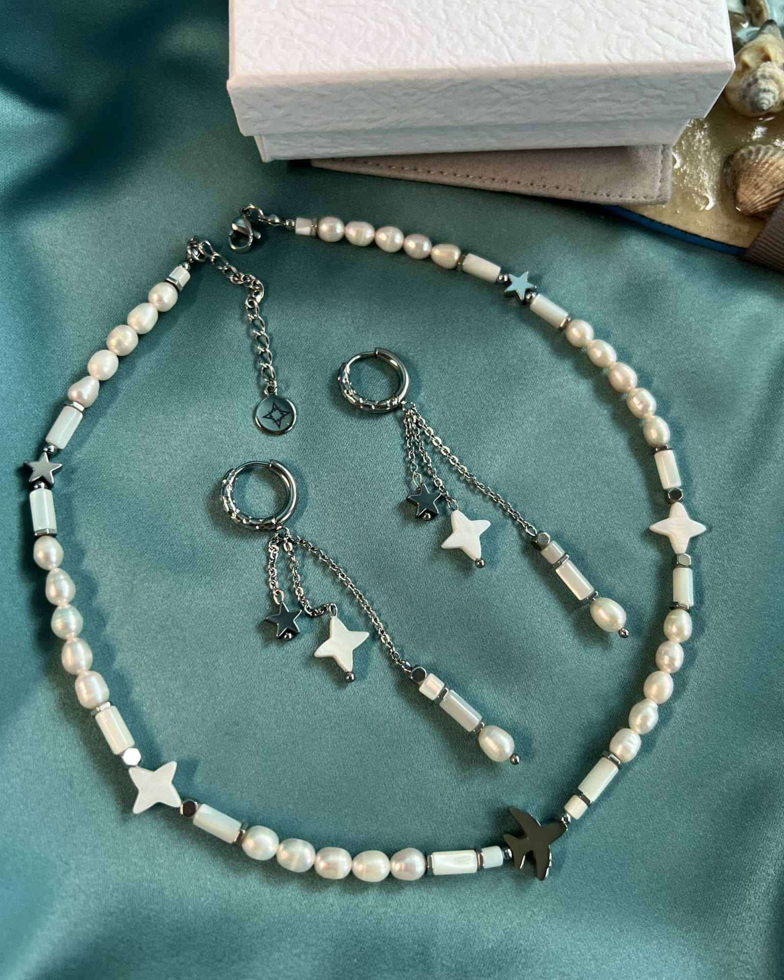 Natural Pearl Jewelry Set PEARL FLY by ANAMORE