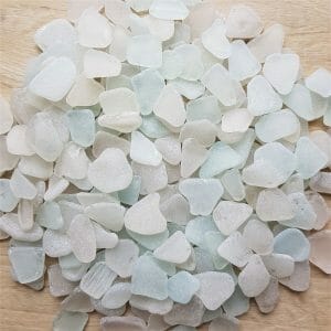 white sea glass