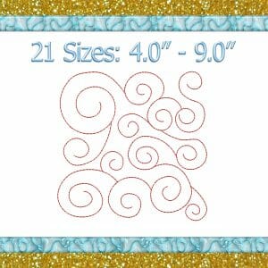 Quilt block embroidery designs Trapunto Embroidery file 196
