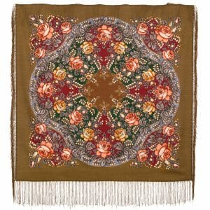 1808-16 Original Pavlovo Posad Russian Shawl 100% Wool scarf 89×89 cm