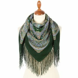 1926-9 Original Pavlovo Posad Russian Shawl 100% Wool scarf 89×89 cm
