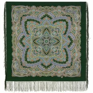 1926-9 Original Pavlovo Posad Russian Shawl 100% Wool scarf 89×89 cm