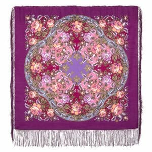 1808-15 Original Pavlovo Posad Russian Shawl 100% Wool scarf 89×89 cm
