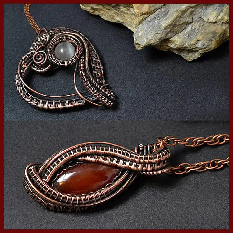 Wire Wrapped tutorials - 20 PDF books - Crealandia