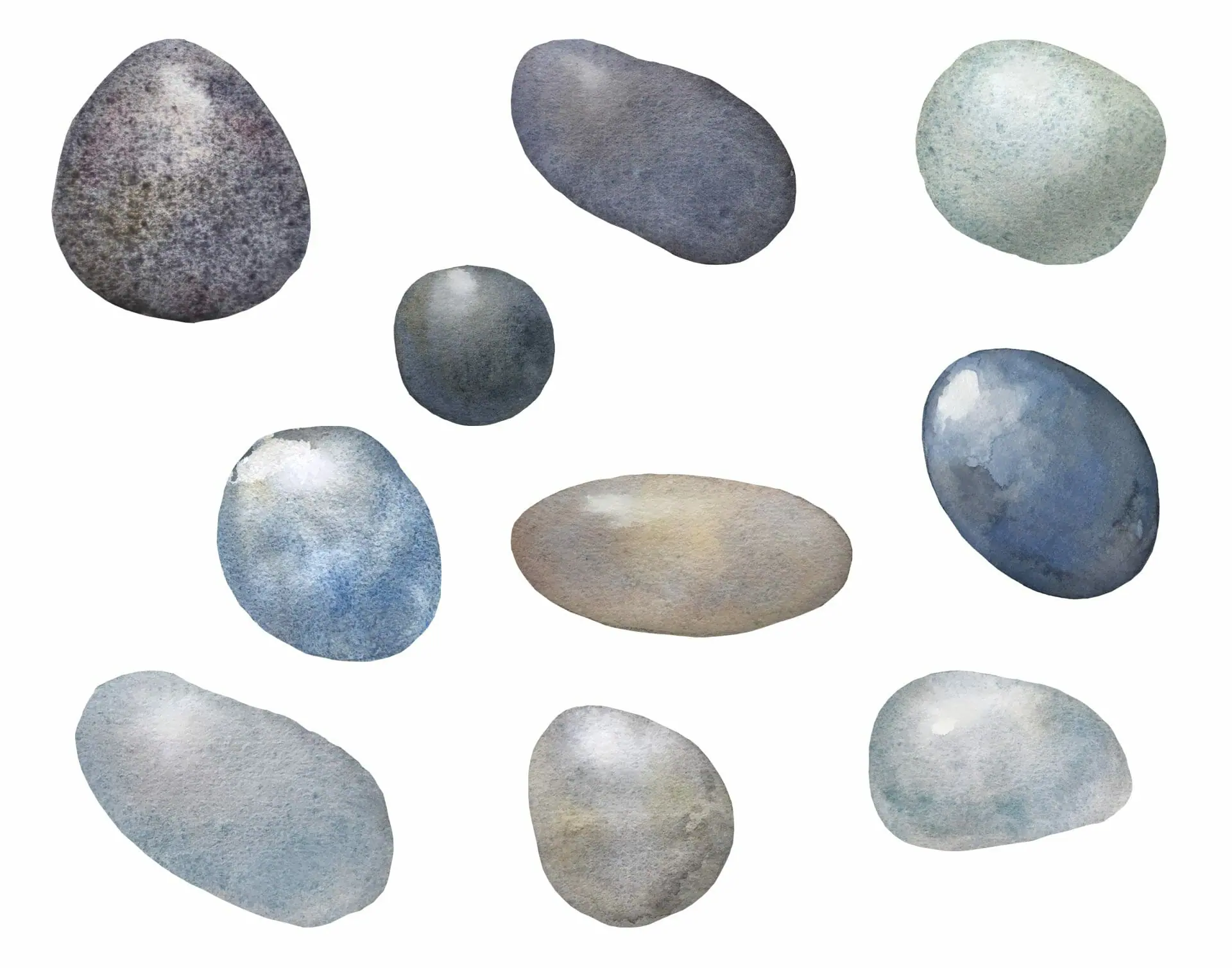 Watercolor nautical clipart. Seashells collection 4 Watercolor nautical clipart. Seashells collection - Image 4