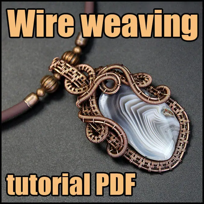 Wire Wrap pendant step by step tutorial PDF