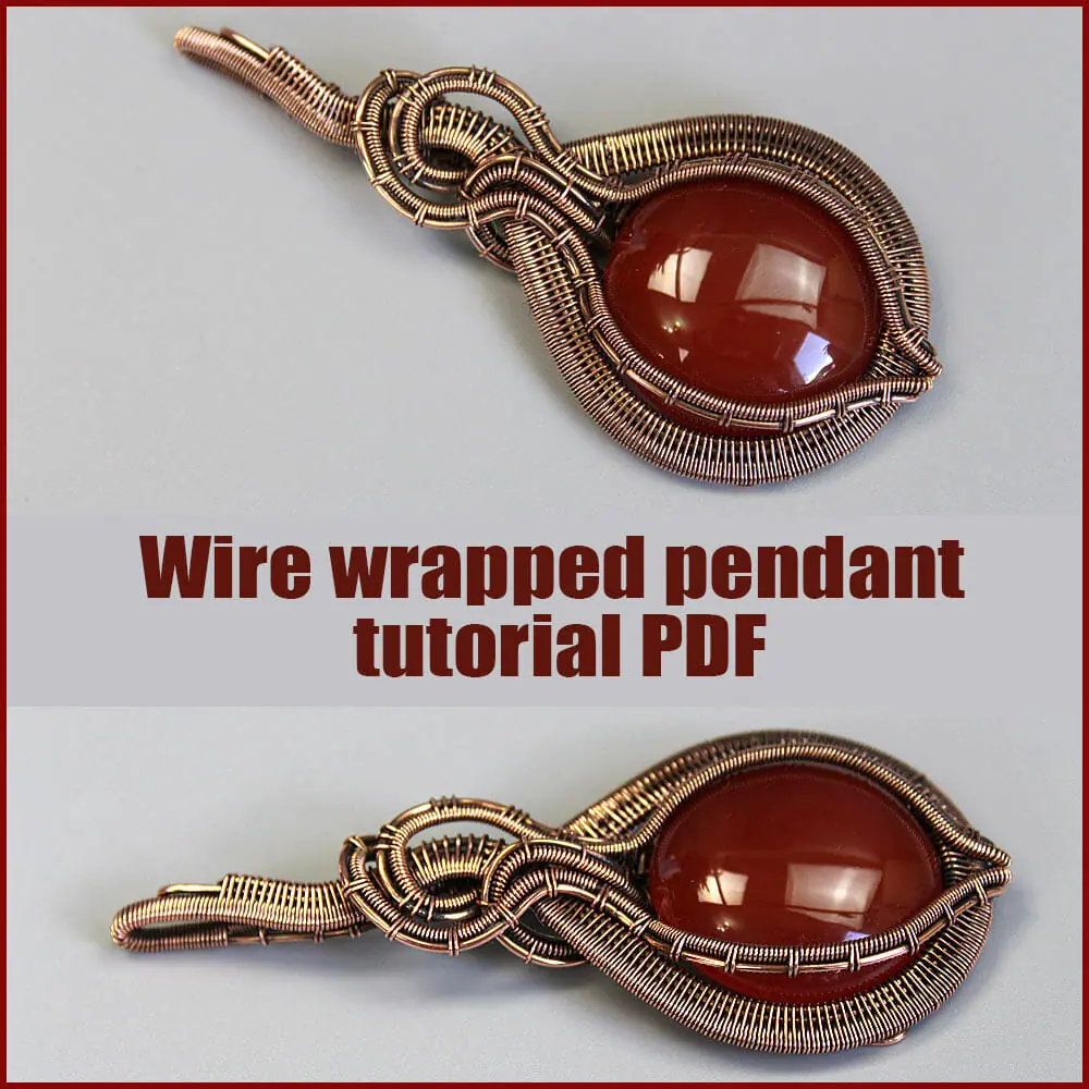 Wire wrapped pendant tutorial
