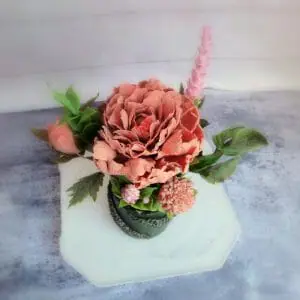 Handmade Marketplace 653 Interior Floral composition made of cold porcelain