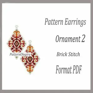 ORNAMENT 2 Bead pattern PDF file Ornament 2 Bead pen wraps Bead cover pen Olegirabeadpatterns