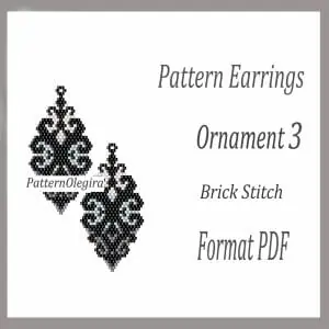 ORNAMENT 3 Bead pattern PDF file Ornament 3 Bead pen wraps Bead cover pen Olegirabeadpatterns