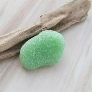 Milk Green rare sea glass G53